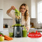 Extracteur de jus domestique électrique à grand diamètre, entièrement automatique et multifonctionnel, pour fruits et légumes, ne nécessitant pas de prédécoupe.
