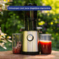 Extracteur de jus domestique électrique à grand diamètre, entièrement automatique et multifonctionnel, pour fruits et légumes, ne nécessitant pas de prédécoupe.
