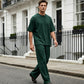 Ensemble 2 pièces pour homme : t-shirt et pantalon à jambes larges