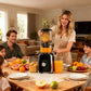 Extracteur de jus domestique électrique à grand diamètre, entièrement automatique et multifonctionnel, pour fruits et légumes, ne nécessitant pas de prédécoupe.
