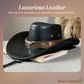 🤠 -50 % ☀️ Chapeau cowboy avec protection solaire – large bord, léger, style rivets – idéal pour camping, pêche & randonnée 🏕️