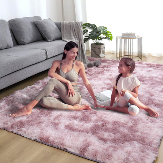 📢📢50% de réduction⏰Tapis de sol en pelouche à dégradé de couleurs🛋️