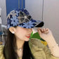 Casquette de baseball en mesh avec motif diamant et papillon