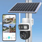 Offre à durée limitée à moitié prix : caméra de sécurité solaire sans fil extérieure à double objectif