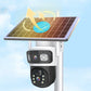 Offre à durée limitée à moitié prix : caméra de sécurité solaire sans fil extérieure à double objectif