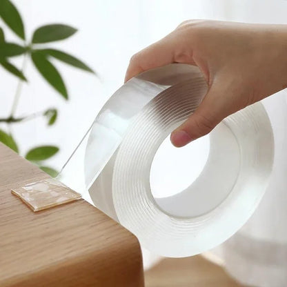 ✨ Ruban adhésif Nano Magic – Réutilisable, double face & résidu zéro – Adhérence forte pour un usage domestique 🏠