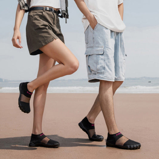 👟 -50 % 🏖️ Chaussures de plage antidérapantes et respirantes – Enfiler, semelle en caoutchouc et idéales pour l'eau, la plage et les promenades sur le sable 💦