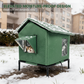 Abri extérieur surélevé pour chat, tout temps