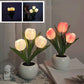 💡 55% DE RÉDUCTION ! 🌷 Lampe de Table LED en Forme de Tulipe – Décoration Réaliste, Lumière Douce & Parfaite pour Chambre / Cadeau ✨
