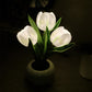💡 55% DE RÉDUCTION ! 🌷 Lampe de Table LED en Forme de Tulipe – Décoration Réaliste, Lumière Douce & Parfaite pour Chambre / Cadeau ✨