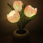 💡 55% DE RÉDUCTION ! 🌷 Lampe de Table LED en Forme de Tulipe – Décoration Réaliste, Lumière Douce & Parfaite pour Chambre / Cadeau ✨