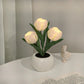 💡 55% DE RÉDUCTION ! 🌷 Lampe de Table LED en Forme de Tulipe – Décoration Réaliste, Lumière Douce & Parfaite pour Chambre / Cadeau ✨