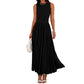📢📢50 % de réduction !! ⏰Robe longue élégante à col rond pour femme 👗