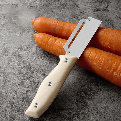 🍎 PROMO LIMITÉE : 1 ACHETÉ, 1 OFFERT ! 🔪 Éplucheur Multifonctions – Lame Ultra-Aiguisée, Poignée Bois & Ouvre-Bouteille ✨