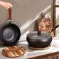 🍳🔥 Uncoated Thick Iron Wok with Lid – Healthy Pure Iron, Family-Sized & Works on All Stovetops 🍳🔥
