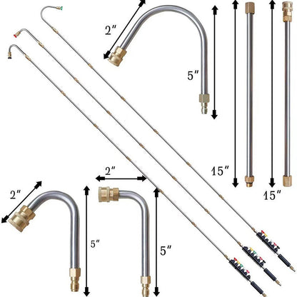 🚿🧺50% de réduction🧺🚿 Ensemble de Rallonge de Lance pour Nettoyeur à Haute Pression 4000PSI