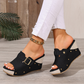 💐60% DE RÉDUCTION ! Sandales à Talon Compensé pour Femmes – Léger & Confortable Toute la Journée 🌸👡【Offre Limitée】
