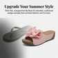 👡 50 % de réduction + livraison gratuite🎀 Sandales Compensées à Bout Ouvert & Nœud Papillon pour Femmes – Élégantes, Confortables & Parfaites pour l'Été ☀️