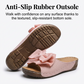 👡 50 % de réduction + livraison gratuite🎀 Sandales Compensées à Bout Ouvert & Nœud Papillon pour Femmes – Élégantes, Confortables & Parfaites pour l'Été ☀️