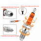 🔧 50 % DE RÉDUCTION ! ⚡ Bougie d'allumage D8TC à 3 électrodes – Plus de puissance, moins de consommation et longue durée de vie pour des performances moteur optimales 🔥