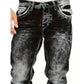 👖 50% DE RÉDUCTION! 🔥 Jean en Denim Extensible Créatif pour Hommes – Style Minimaliste, Coupe Moderne & Parfait pour l'Été 💙