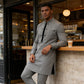 Ensemble tunique pour homme - col montant, double boutonnage et respirant (S-5XL) pour une apparence élégante 🎩