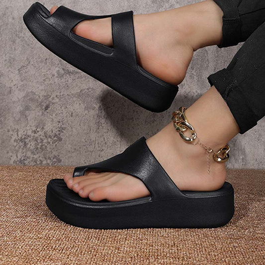 👡50 % de réduction✨Sandales à bout ouvert à semelle compensée pour femme