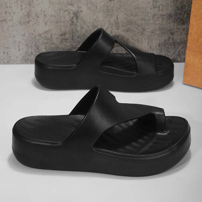 👡50 % de réduction✨Sandales à bout ouvert à semelle compensée pour femme