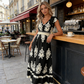 🎑50 % de réduction ✨Robe longue fluide à col en V et imprimé baroque pour femme