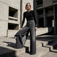 ⏳Spécial à durée limitée⏰Pantalon-jupe en jean asymétrique à nouer👖👗