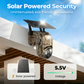 🎥Caméra de sécurité solaire sans fil💎Prévisualisation en temps réel en HD 2K, couverture panoramique à 360°, sans Wi-Fi, contrôle à distance via l'application, étanche, détection de mouvement, vision nocturne, adaptée à une utilisation en extér
