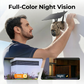 🎥Caméra de sécurité solaire sans fil💎Prévisualisation en temps réel en HD 2K, couverture panoramique à 360°, sans Wi-Fi, contrôle à distance via l'application, étanche, détection de mouvement, vision nocturne, adaptée à une utilisation en extér