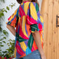 🌺Chemisier floral à manches bâclées à col en V pour femmes