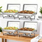 🍽️ 50% de Réduction ✨ Service de Chafing Dish en Acier Inoxydable pour Buffet – Durable, Maintien au Chaud & Élégant pour Buffet 🎉