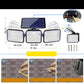 🌞💡 50 % de réduction + livraison gratuite 🔥 Lampe de sécurité solaire à trois têtes avec détecteur de mouvement