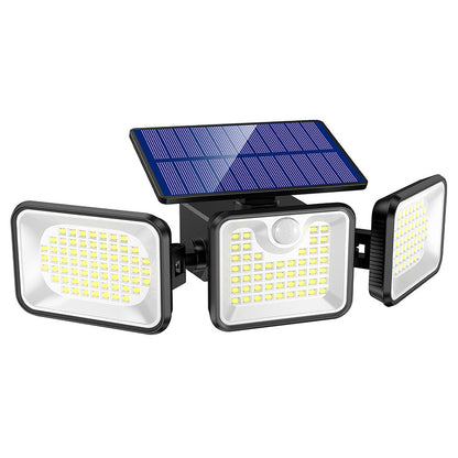 🌞💡 50 % de réduction + livraison gratuite 🔥 Lampe de sécurité solaire à trois têtes avec détecteur de mouvement