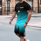 Ensemble T-shirt et short dégradé pour homme