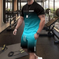 Ensemble T-shirt et short dégradé pour homme