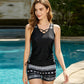 🏊‍♀️ Ensemble tankini deux pièces imprimé pour femme