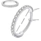 📢📢50 % de réduction !! ⏰Bague de nez en cuivre sans soudure avec pierres – également adaptée comme boucle d'oreille – élégante & confortable
