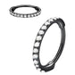 📢📢50 % de réduction !! ⏰Bague de nez en cuivre sans soudure avec pierres – également adaptée comme boucle d'oreille – élégante & confortable