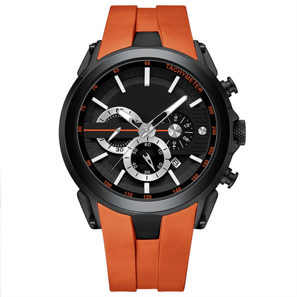 Montre étanche avec bracelet en silicone lumineux de style sportif