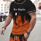 👕 -37 % MAINTENANT ! 🔥 Ensemble t-shirt imprimé graphique et short pour homme – Tissu doux, design audacieux et parfait pour les journées d'été ☀️