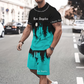 👕 -37 % MAINTENANT ! 🔥 Ensemble t-shirt imprimé graphique et short pour homme – Tissu doux, design audacieux et parfait pour les journées d'été ☀️