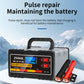 Chargeur de batterie de voiture intelligent avec réparation par impulsions