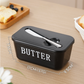 🧈 50 % DE RÉDUCTION ! 🍞 Grand beurrier en plastique avec couvercle et couteau intégré – Gain de place, conserve la fraîcheur et idéal pour la cuisine 🏠
