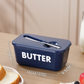 🧈 50 % DE RÉDUCTION ! 🍞 Grand beurrier en plastique avec couvercle et couteau intégré – Gain de place, conserve la fraîcheur et idéal pour la cuisine 🏠