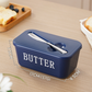 🧈 50 % DE RÉDUCTION ! 🍞 Grand beurrier en plastique avec couvercle et couteau intégré – Gain de place, conserve la fraîcheur et idéal pour la cuisine 🏠