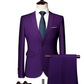 Ensemble de costume d'affaires coupe moderne 2 pièces pour homme