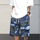 🩳🍂✨ PROMO -54% ! Shorts Cargo Camouflage – 6 Poches Pratiques, Cordon de Taille & Coupe Détendue (4 Couleurs, XS-3XL)